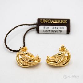 Orecchini Unoaerre in oro giallo 9 kt MO1149