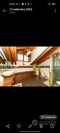 Mobile bagno con panca ante in legno