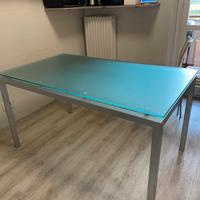 Tavolo ferro e vetro