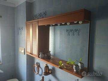 Pensile da bagno in  legno