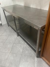 Banco lavoro inox