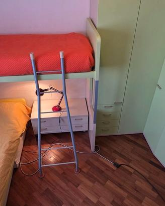 Cameretta completa a ponte con letto a castello
