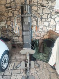 palestra hg 90 domyos + panca +pesi ghisa