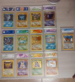 Carte Pokemon vintage gradate