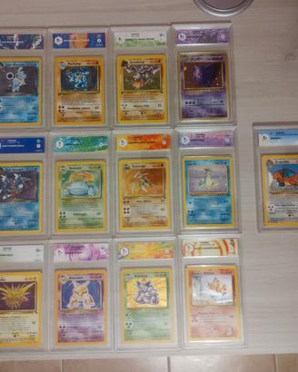 Carte Pokemon vintage gradate