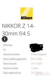 Nikon Z 14-30 f4