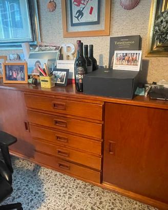 Grande credenza vintage in legno – 250 cm – stile