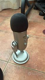 BlueYeti microfono  usb + spugna e filtro