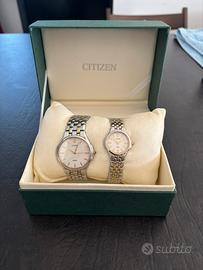 Set orologi citizen forma - vintage (coppia)