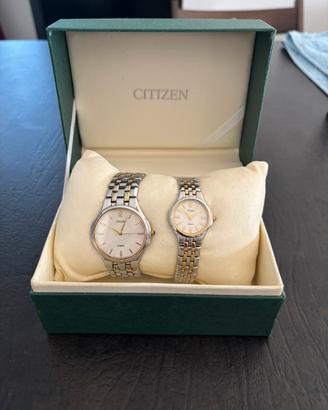 Set orologi citizen forma - vintage (coppia)