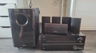 Sistema audio 5.1 ONKYO TX-NR509 casse e subwoofer  			