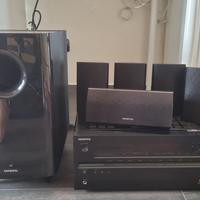 Sistema audio 5.1 ONKYO TX-NR509 casse e subwoofer