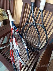  racchette tennis con fodero  