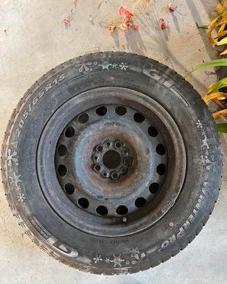 Gomme r15 con cerchio in ferro