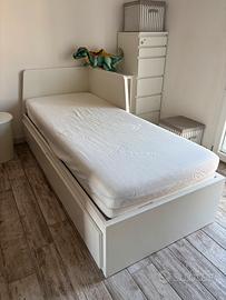 Letto singolo che diventa matrimoniale con cassett