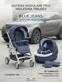 Passeggino Trio Inglesina Trilogy Blue Jeans