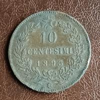 Moneta 10 centesimi 1893