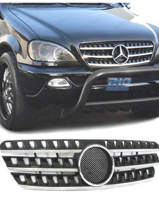 GRIGLIA MERCEDES CLASSE ML W163 98-05 NERO-CROMATO