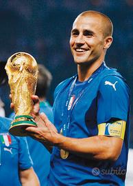 fotografia Cannavaro con la 🏆vinta 2006