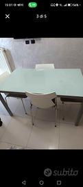 tavolo in vetro temperato