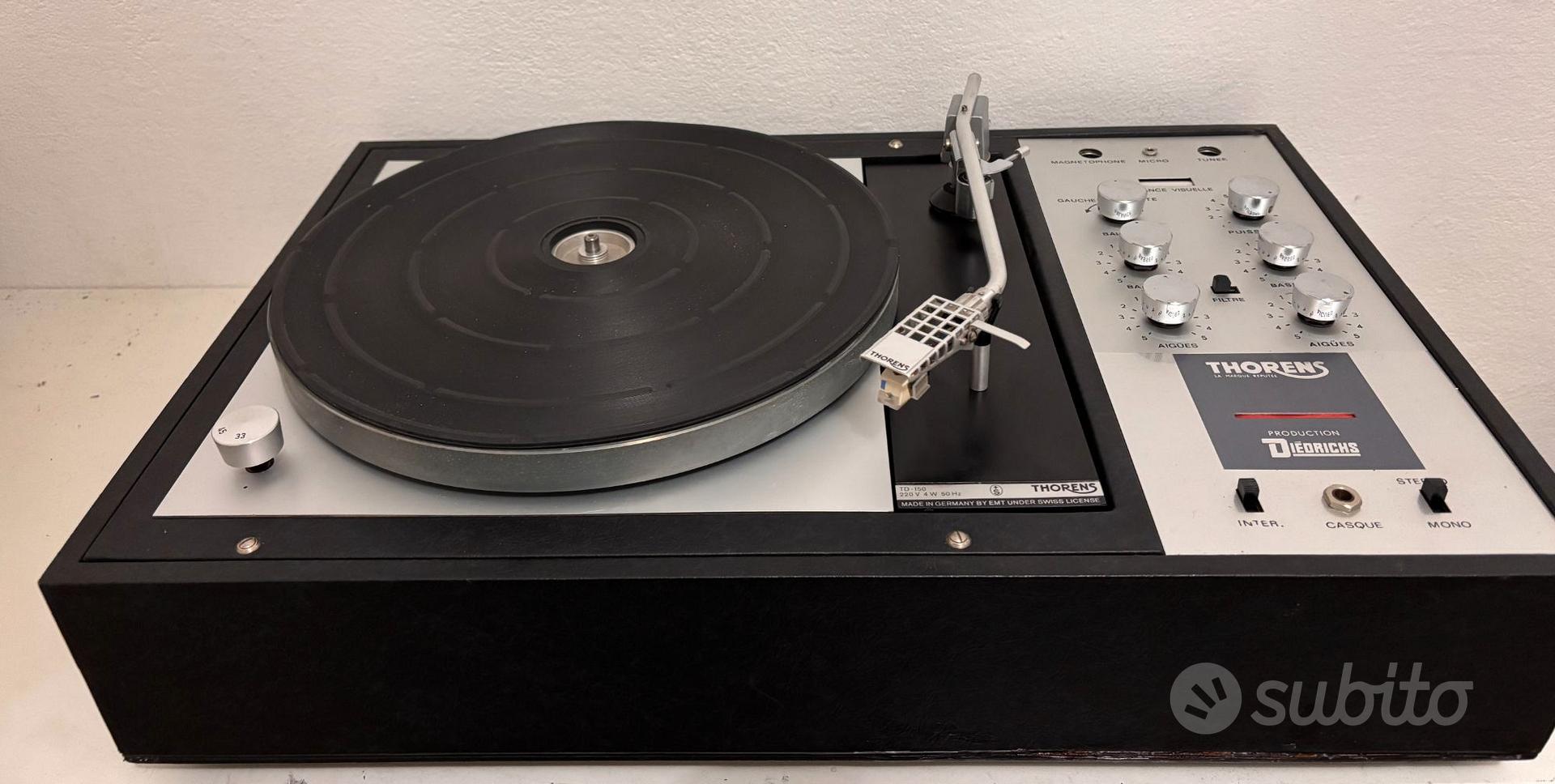 CINGHIA TRAZIONE PIATTA RICAMBIO PER GIRADISCHI THORENS TD-150/II PRODUZIONE EUROPEA TD150/II