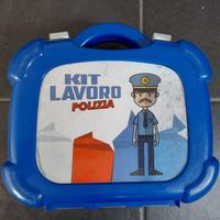 Valigetta con kit polizia giocattolo