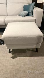 Pouf Excò Derek tessuto grigio