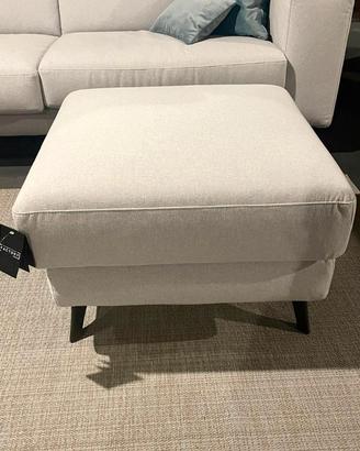Pouf Excò Derek tessuto grigio