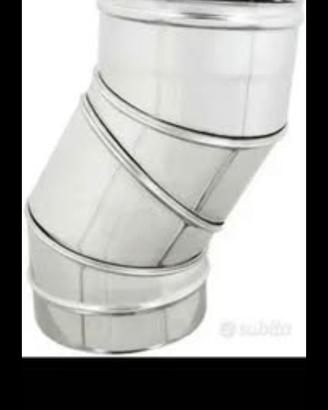 curva canna fumaria 0-90 gradi da 150mm