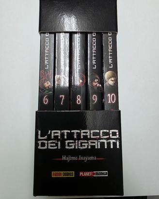 L'attacco dei Giganti cofanetto volumi 6-10