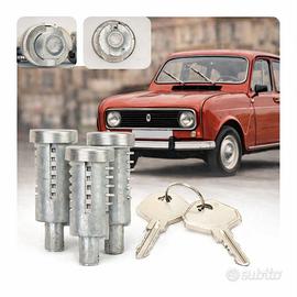 Kit 3 serrature x Renault 4 R4 R5 R6 Con 2 chiavi