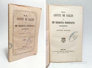 IL CONTE DI SALES O UN'EREDITA' USURPATA -  '800