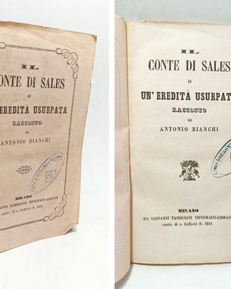 IL CONTE DI SALES O UN'EREDITA' USURPATA -  '800