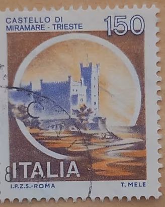 Francobollo italiano da Collezione .