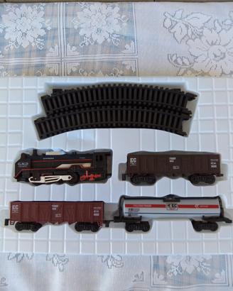 Treno trenino elettrico con luci a batterie