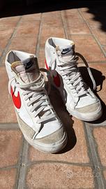 Nike Blazer Mid Bianche Rosse Taglia 42.5