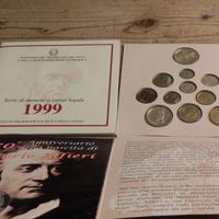 DIVISIONALE ITALIA-1999-12 VALORI-2 ARGENTI-FOTO