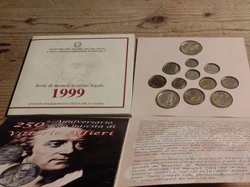 DIVISIONALE ITALIA-1999-12 VALORI-2 ARGENTI-FOTO