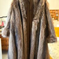 Pelliccia lunga in visone marrone vintage anni 80’