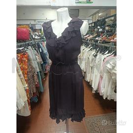 VESTITO DONNA DOLCE E GABBANA IN SETA NERO