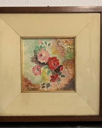 Quadro Dipinto su ceramica con firma del 1976