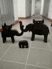 Elefanti in ferro battuto