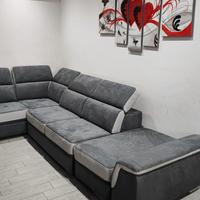 Divano 3+2+penisola contenitore