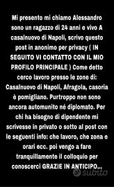 Contattatemi Voi Grazie 🙏 Sono Alessandro