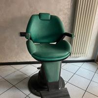 poltrona e lavatesta da barbiere 