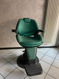 poltrona e lavatesta da barbiere 