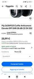 cuffie antirumore per settori lavorativi nuove 