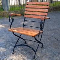 Poltroncina ferro/legno