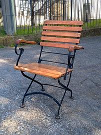 Poltroncina ferro/legno