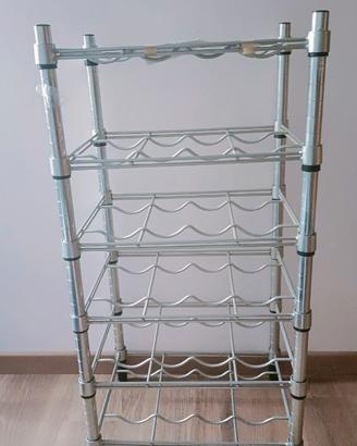 Scaffale portabottiglie metallo